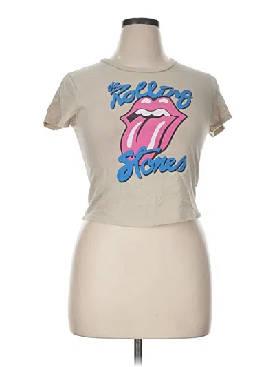 Pre-owned The Rolling Stones Short Sleeve T-shirt In Ivory