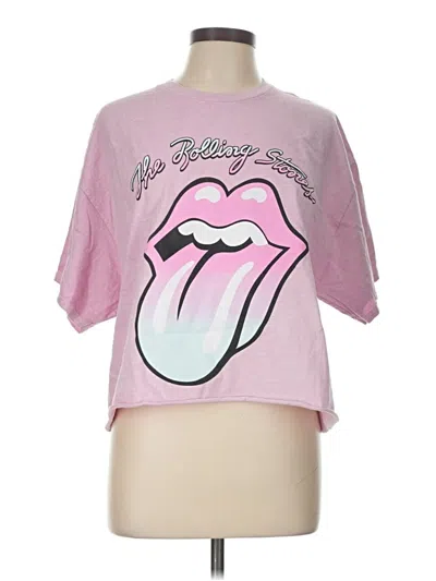 Pre-owned The Rolling Stones Short Sleeve T-shirt In Pink
