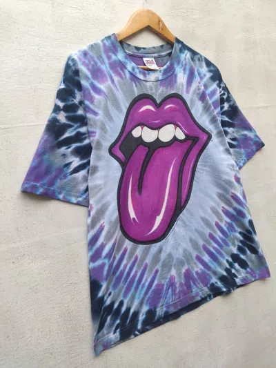 Pre-owned The Rolling Stones Vintage Y2k Vintage  T Shirt The Dye In Black