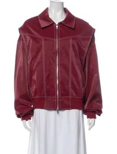 Pre-owned The Room Antwerp Biker Jacket In Red
