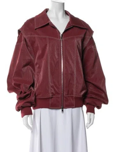 Pre-owned The Room Antwerp Bomber Jacket In Red