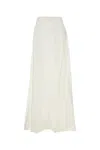 The Rose Ibiza White Silk Fiona Skirt In White
