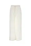 The Rose Ibiza White Silk Palazzo Pant In White
