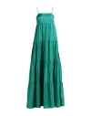 The Rose Ibiza Woman Maxi Dress Green Size M Silk