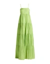 The Rose Ibiza Formentera Silk Long Dress In Green