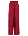 The Rose Ibiza Woman Pants Burgundy Size Xl Silk In Red
