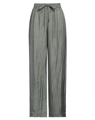 The Rose Ibiza Woman Pants Grey Size L Silk In Grey