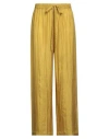 The Rose Ibiza Woman Pants Mustard Size M Silk In Brown