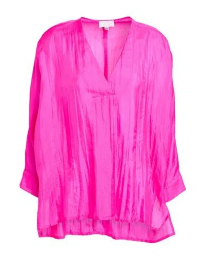 The Rose Ibiza Woman Top Fuchsia Size Xs Silk In Pink