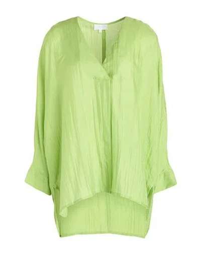 The Rose Ibiza Woman Top Lime Green Size Xs Silk