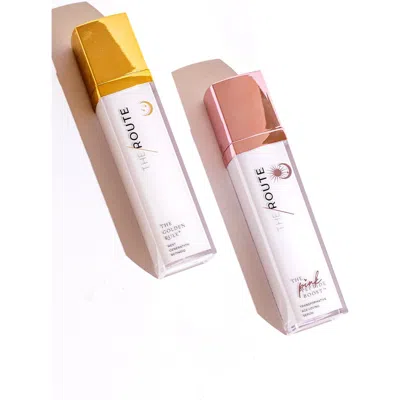 The Route Beauty The Power Pair Serum Duo  The Pink Peptide Boost And The Golden Rule Retinoid