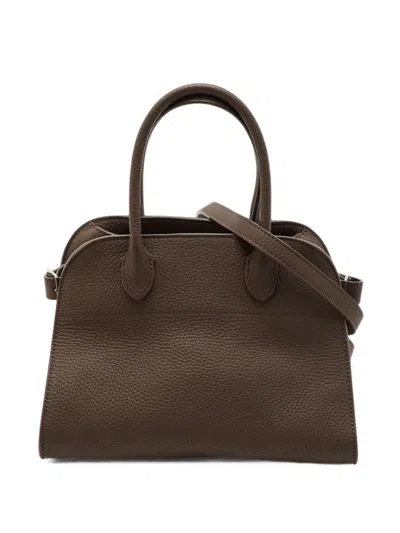 Pre-owned The Row 10 Soft Margaux Leather Tote Bag In Brown