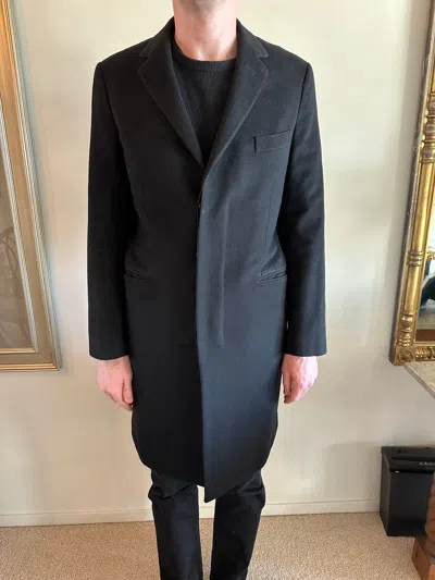 Pre-owned The Row 100% Cashmere Coat Black Size Sm