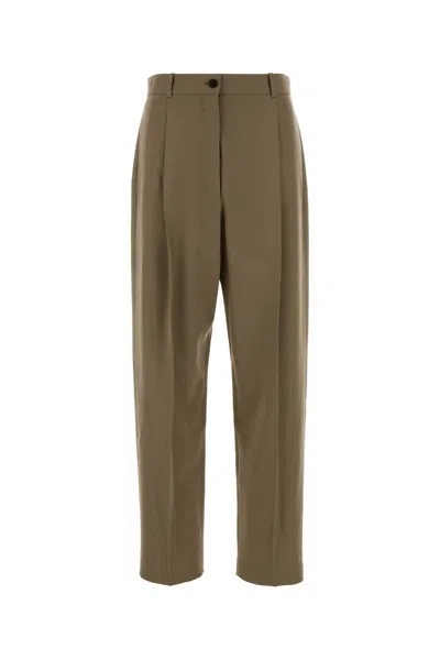 The Row 100% Wool Utility Pant For Women In Green