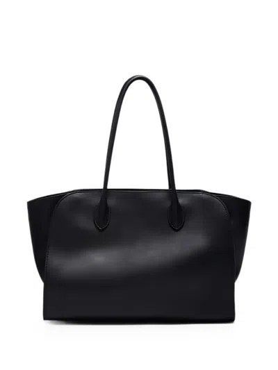 The Row 14 Marlo Leather Tote Bag In Black