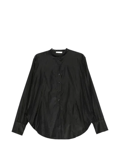 The Row Silk Lula Blouse In Black