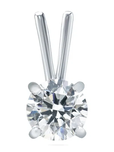 Pre-owned The Row 18k White Gold Diamond Pendant Neckacle In Silver