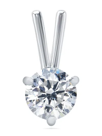 Pre-owned The Row 18k白金单颗宝石吊坠 In Silver