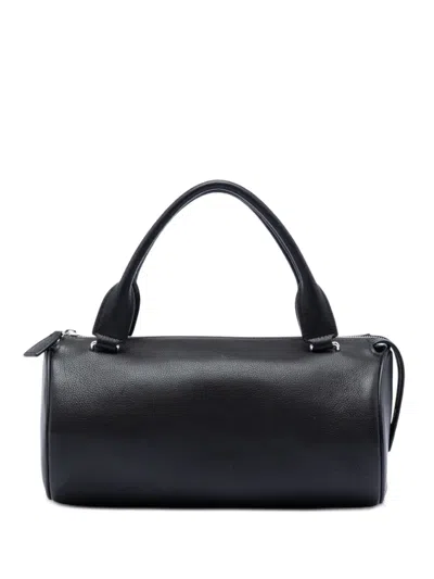 Pre-owned The Row 2000-2025 Leather Edith Handbag In Black
