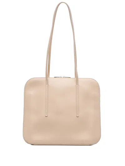 Pre-owned The Row 2000-2025 Smooth Leather Siamese Shoulder Bag In Neutral