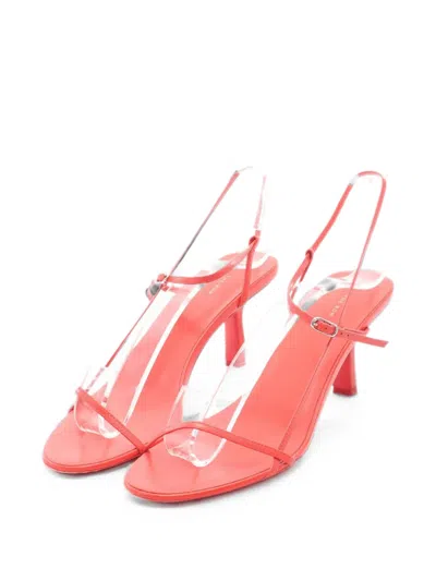Pre-owned The Row 2000s Buckled Leather Sandals In Red