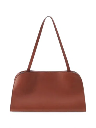 Pre-owned The Row 2010-2026 Leather Peggy Convertible Clutch Shoulder Bag In Red