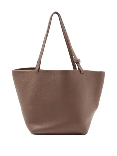 Pre-owned The Row 2010-2026 Nubuck Park Three Tote Bag In Neutrals