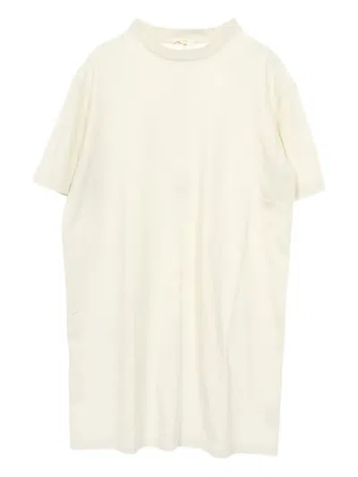 Pre-owned The Row 2010s Crew-neck Short-sleeves T-shirt Dress In Neutral