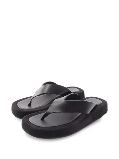 Pre-owned The Row 2010s Ginza Thong Sandals In Black