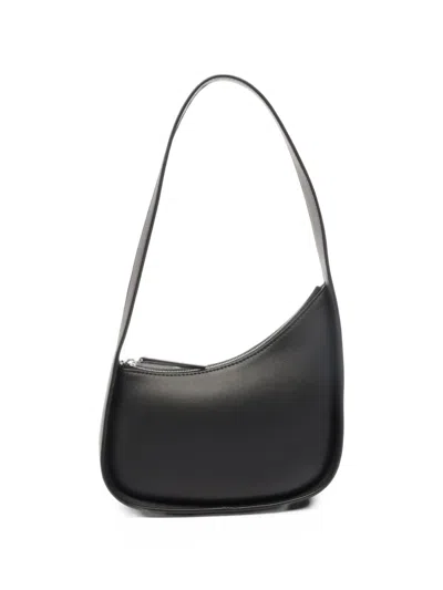Pre-owned The Row 2010s Half Moon Leather Shoulder Bag In Black