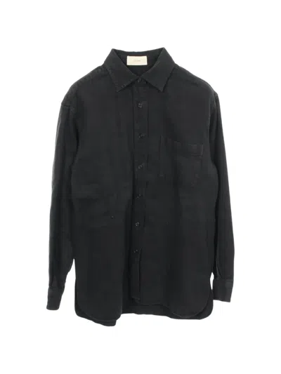 Pre-owned The Row 2010s Oversized Long-sleeved Shirt In Black