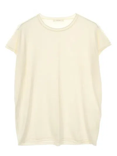 Pre-owned The Row 2010s Silk Crew-neck T-shirt In Neutral
