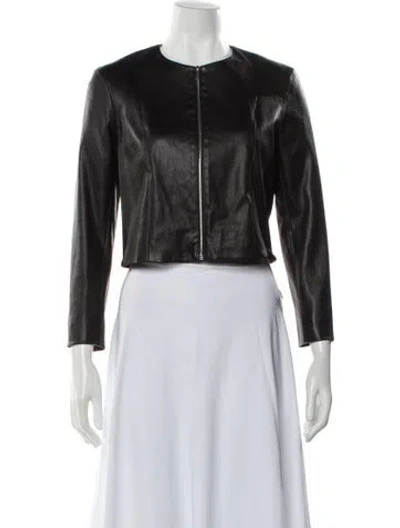 Pre-owned The Row 2015 Lambskin Bolero In Black