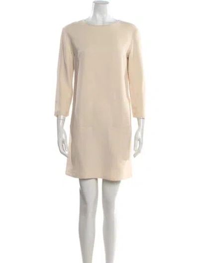 Pre-owned The Row 2015 Mini Dress In Neutral