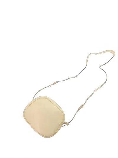 Pre-owned The Row 2015-2026 Calfskin Eve Crossbody Bag In White