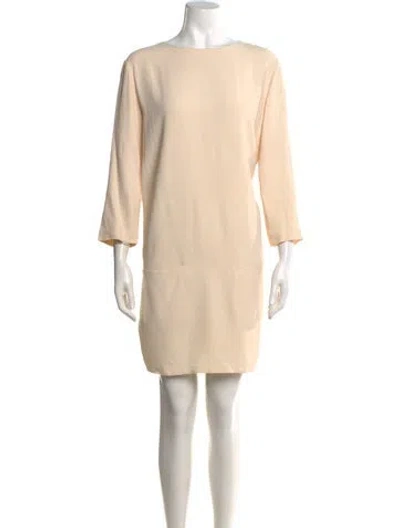 Pre-owned The Row 2017 Mini Dress In Neutrals