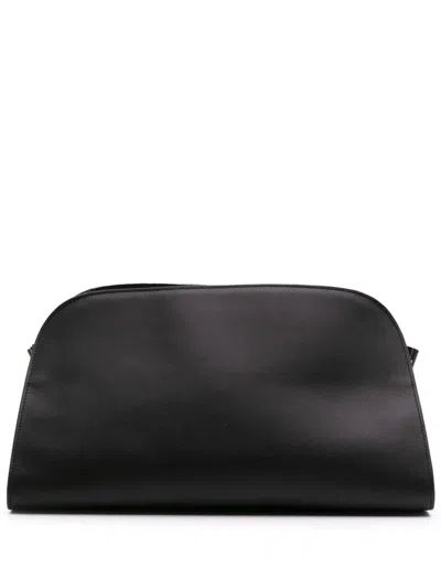 Pre-owned The Row 2018-2025 Grained Calfskin East West Margaux Clutch Bag