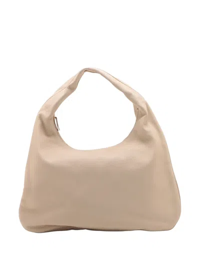 Pre-owned The Row 2020-2025 Large Leather Everyday Hobo Bag In White