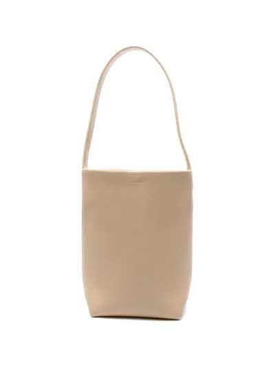 Pre-owned The Row 2020-2025 Park Leather Shoulder Bag In Neutral