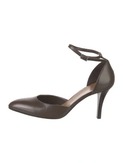 Pre-owned The Row 2023 Demi D'orsay Pumps In Brown