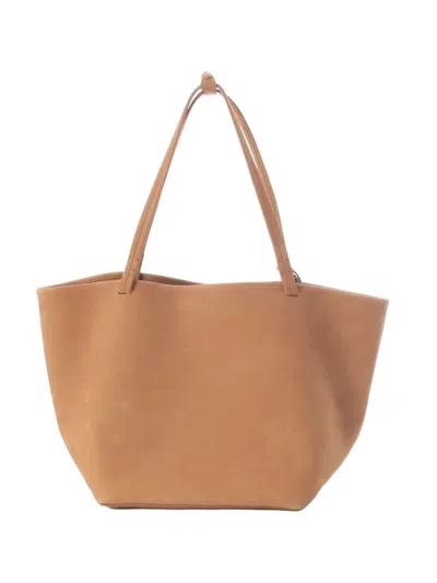 Pre-owned The Row 2024-2026 Nubuck Park Three Tote Bag In Neutrals