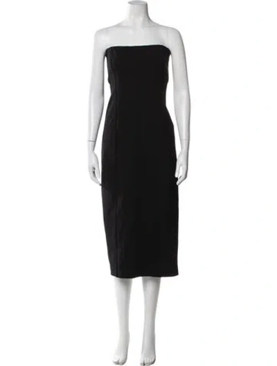 Pre-owned The Row 2025 Midi Length Dress In Black