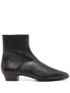 The Row Brown Hereditas 25 Ankle Boots In Black