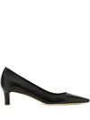 The Row Pointed Toe Leather Carla 45 Pumps In Black