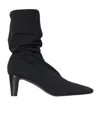 The Row 65mm Felice Stretch Ankle Boots In Black