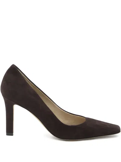 The Row Suede Pumps Carla 80 Heel Height 8 Cm In Black