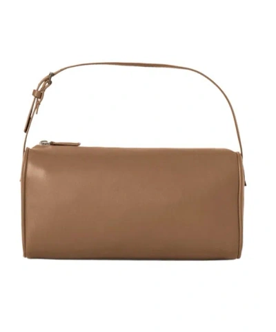The Row 90 's Bag Logo Tote In Brown