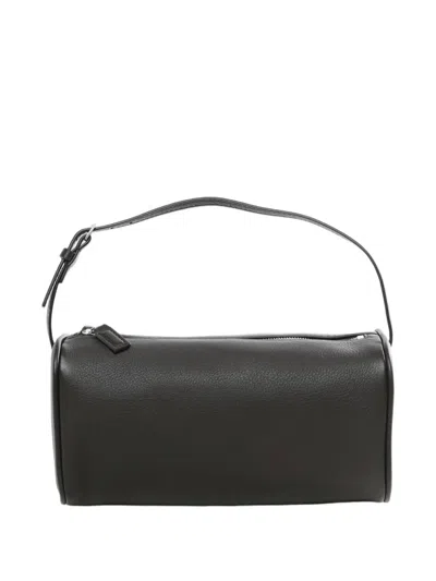 The Row 90's Cylinder Shoulder Bag In Black