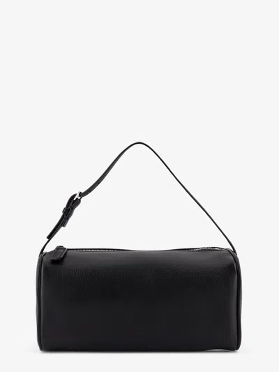 The Row 90's Leather Handbag In Black