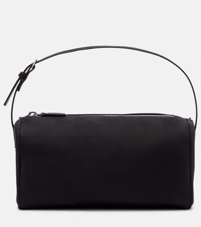 The Row 90's Mini Leather Shoulder Bag In Black